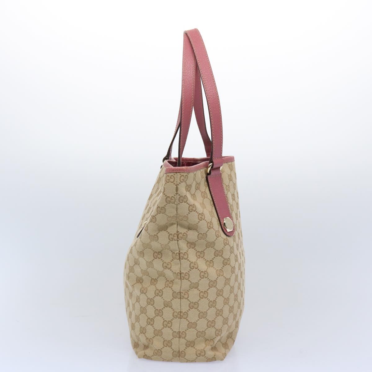 GUCCI GG Canvas Shoulder Bag Beige Pink  ac2692