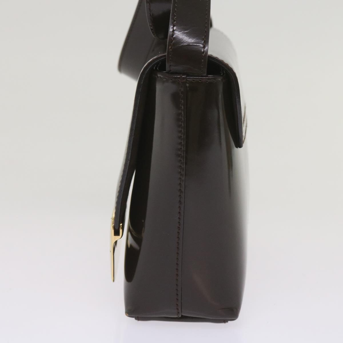GUCCI Shoulder Bag Leather Brown  ac2694