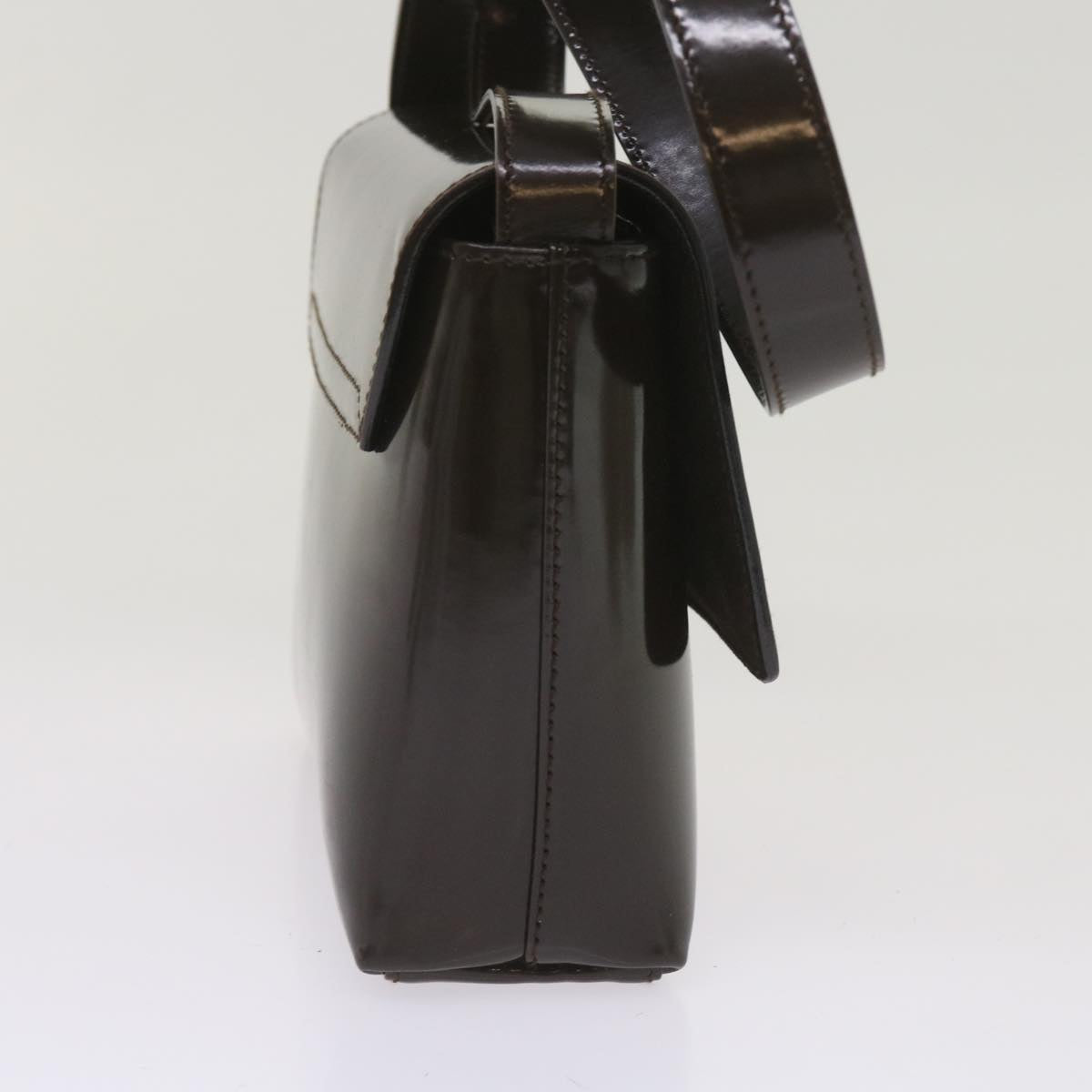 GUCCI Shoulder Bag Leather Brown  ac2694