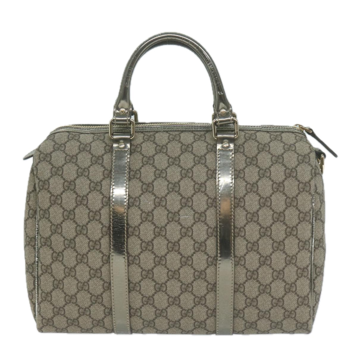 GUCCI GG Supreme Boston Bag PVC Leather Beige 193603  ac2710