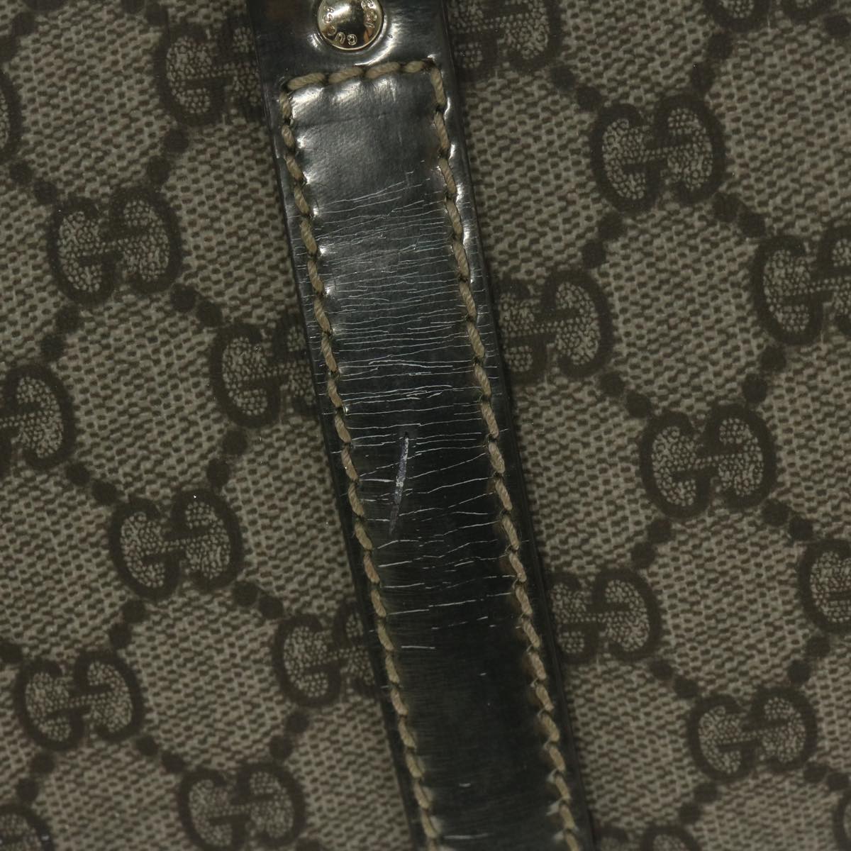 GUCCI GG Supreme Boston Bag PVC Leather Beige 193603  ac2710