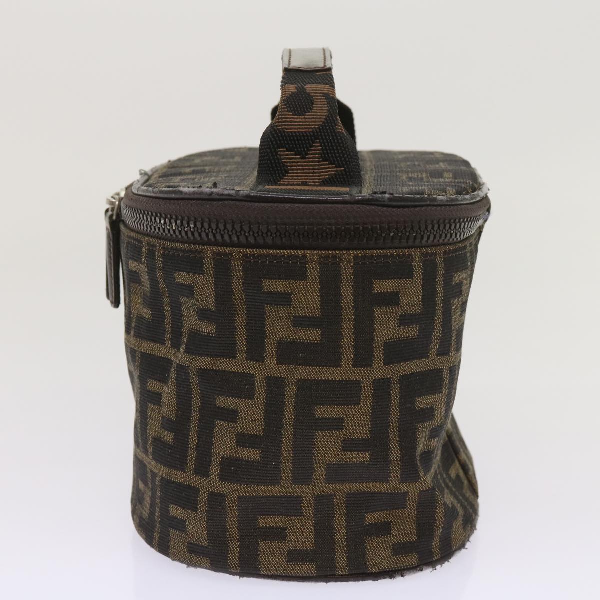 Luxury FendiZucca Canvas Vanity Cosmetic Pouch Brownac2711