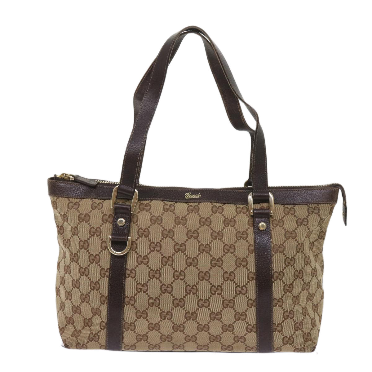 GUCCI GG Canvas Tote Bag Beige 141470  ac2716