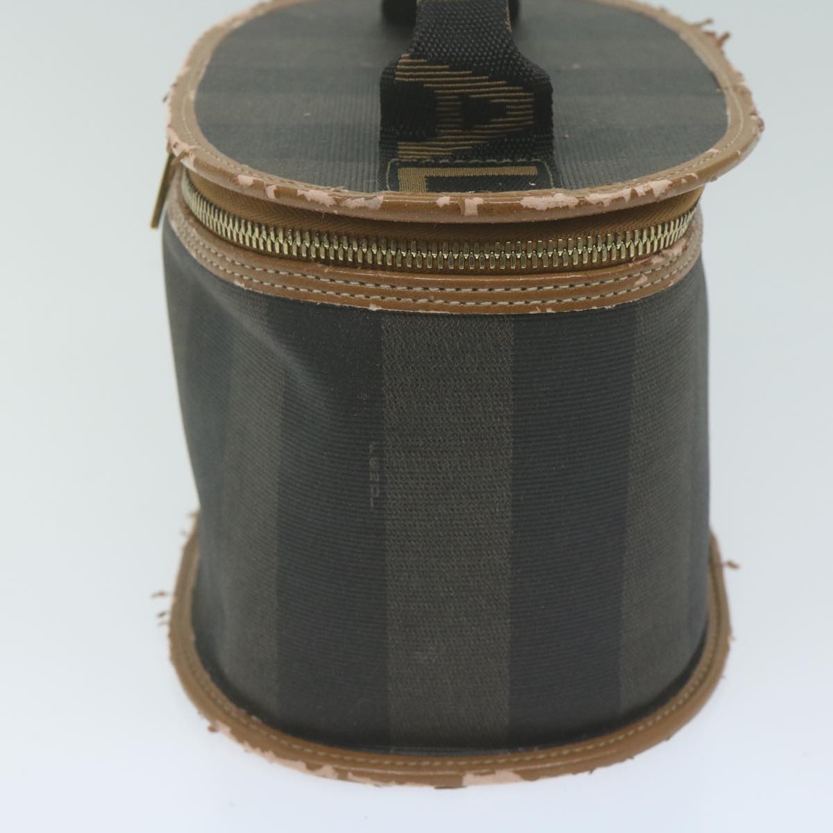 Luxury FendiPecan Canvas Vanity Cosmetic Pouch Black Brownac2740