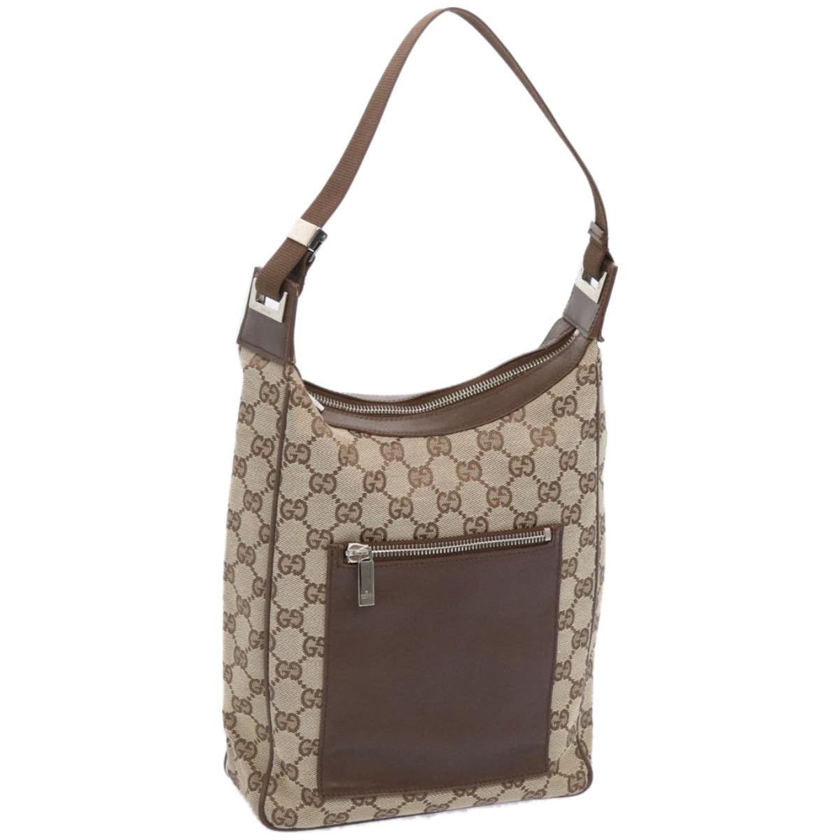 GUCCI GG Canvas Shoulder Bag Beige 019 0537 2123  ac2769