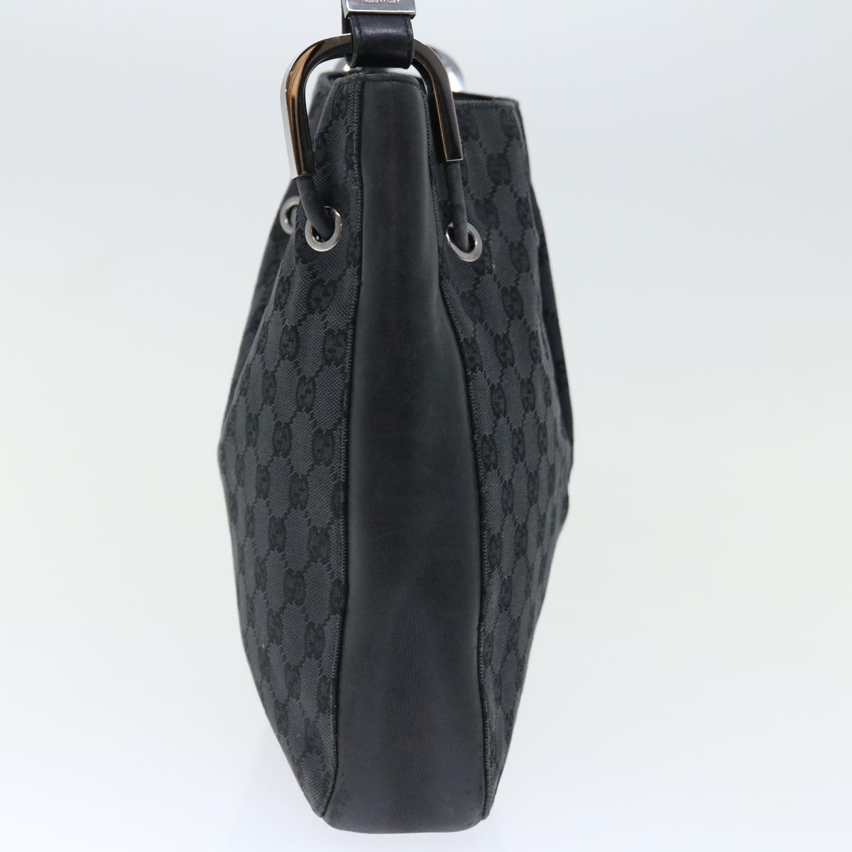 GUCCI GG Canvas Shoulder Bag Black 001 3748  ac2775
