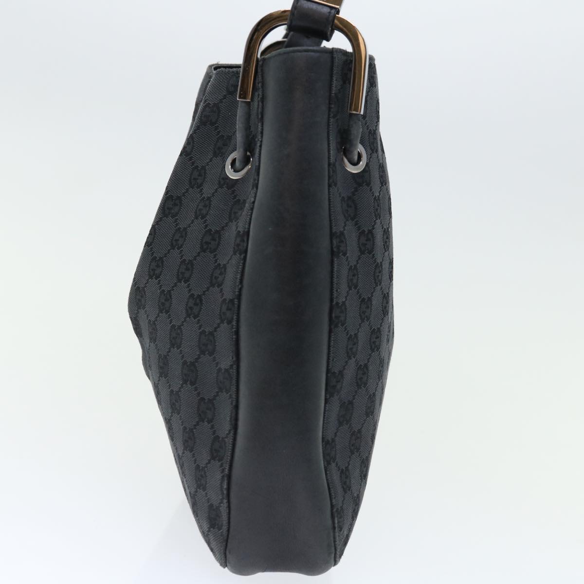 GUCCI GG Canvas Shoulder Bag Black 001 3748  ac2775