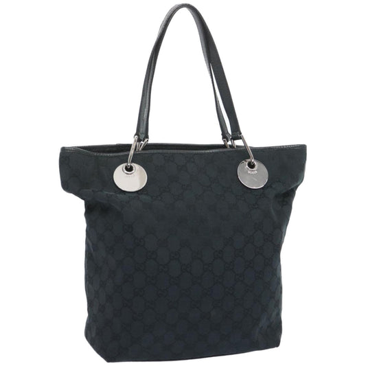 GUCCI GG Canvas Tote Bag Black 120836  ac2778