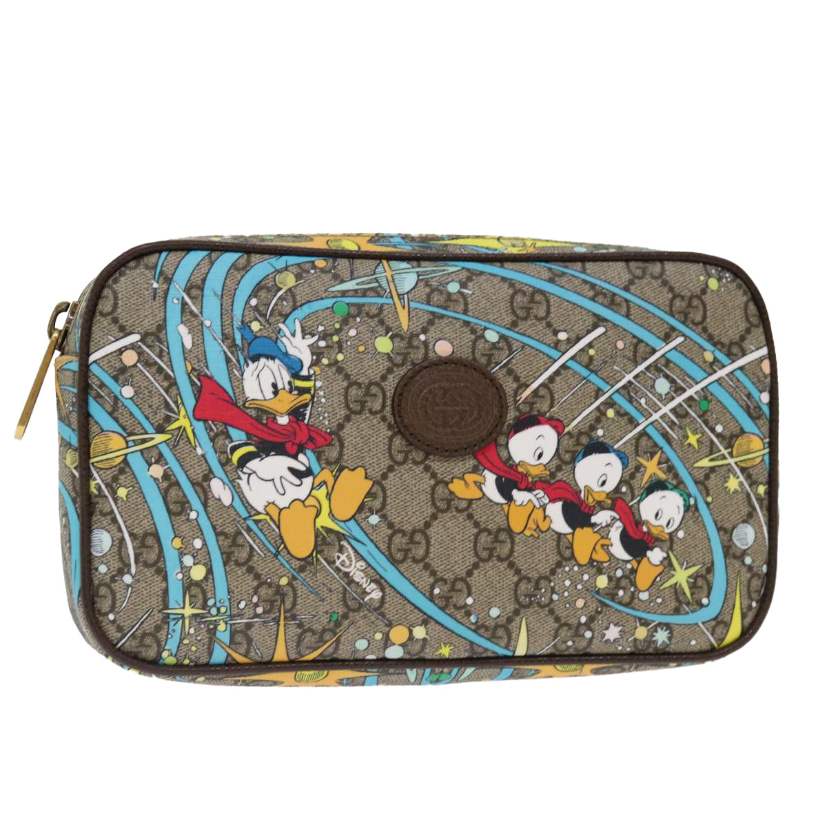Luxury Gucci Trending 2025 GG Canvas Disney Donald Duck Body Bag PVC Beige 602695  ac2847