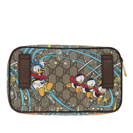 Luxury Gucci Trending 2025 GG Canvas Disney Donald Duck Body Bag PVC Beige 602695  ac2847