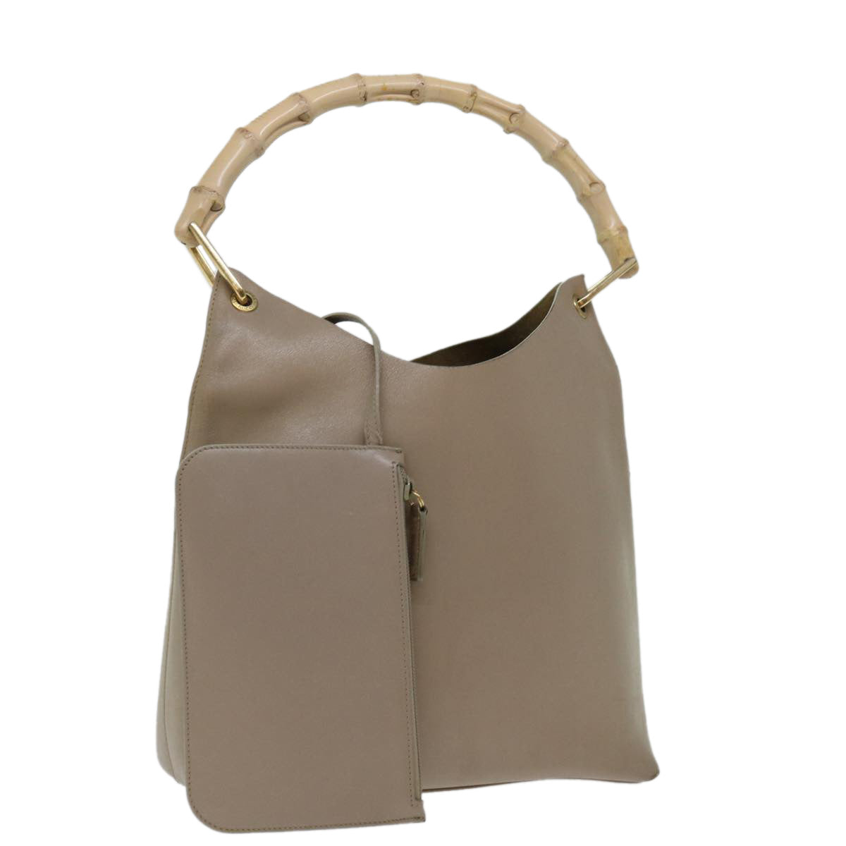 Luxury Gucci Trending 2025 Bamboo Hand Bag Leather Beige  ac2850