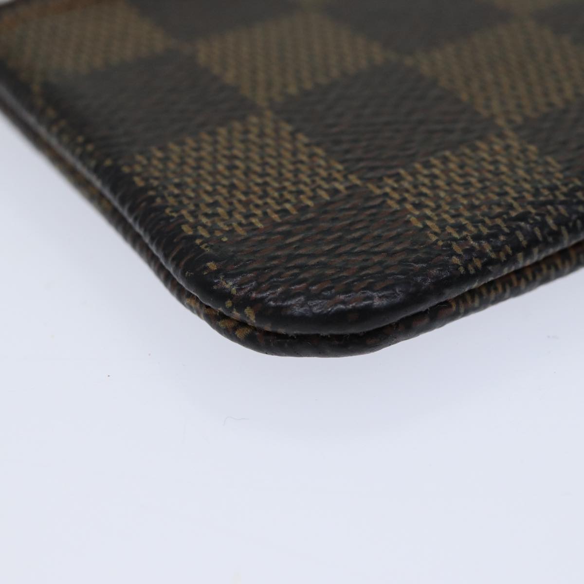 LOUIS VUITTON Damier Ebene Pochette Cles Coin Purse N62658 LV ac2879