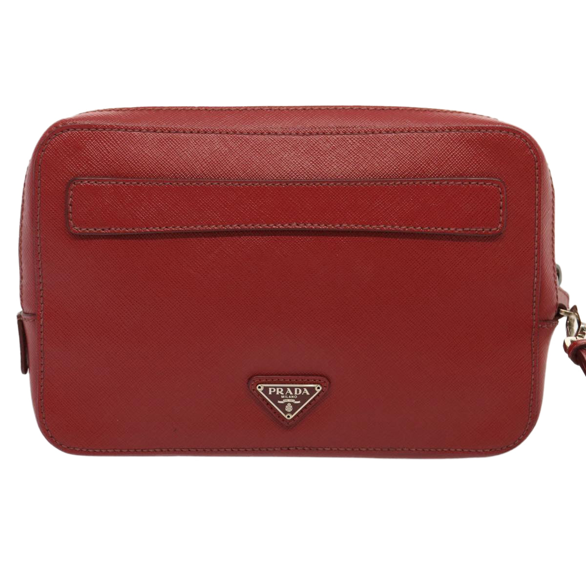 Luxury PradaSafiano leather Clutch Bag Red ac2882
