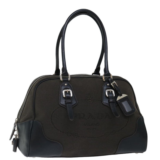 Luxury PradaHand Bag Canvas Brown ac2884