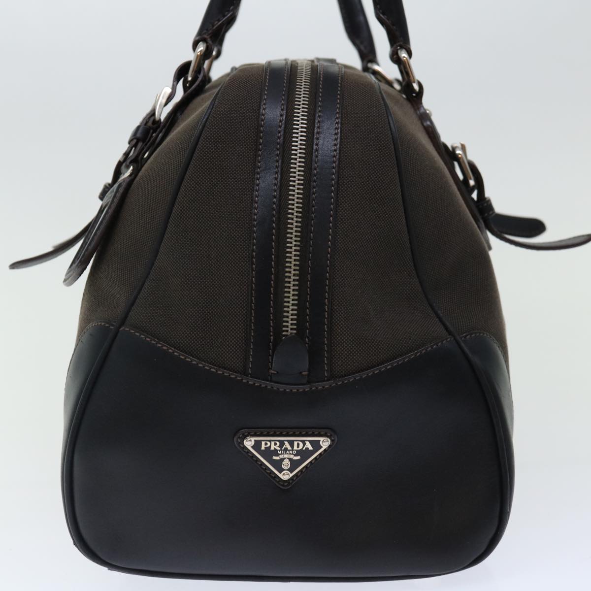 Luxury PradaHand Bag Canvas Brown ac2884