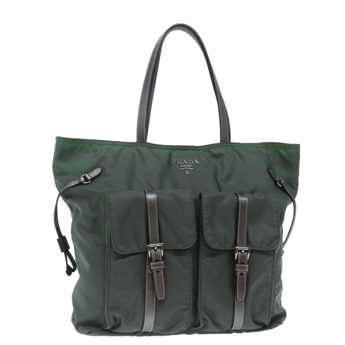 Luxury PradaTote Bag Nylon Khaki ac2934