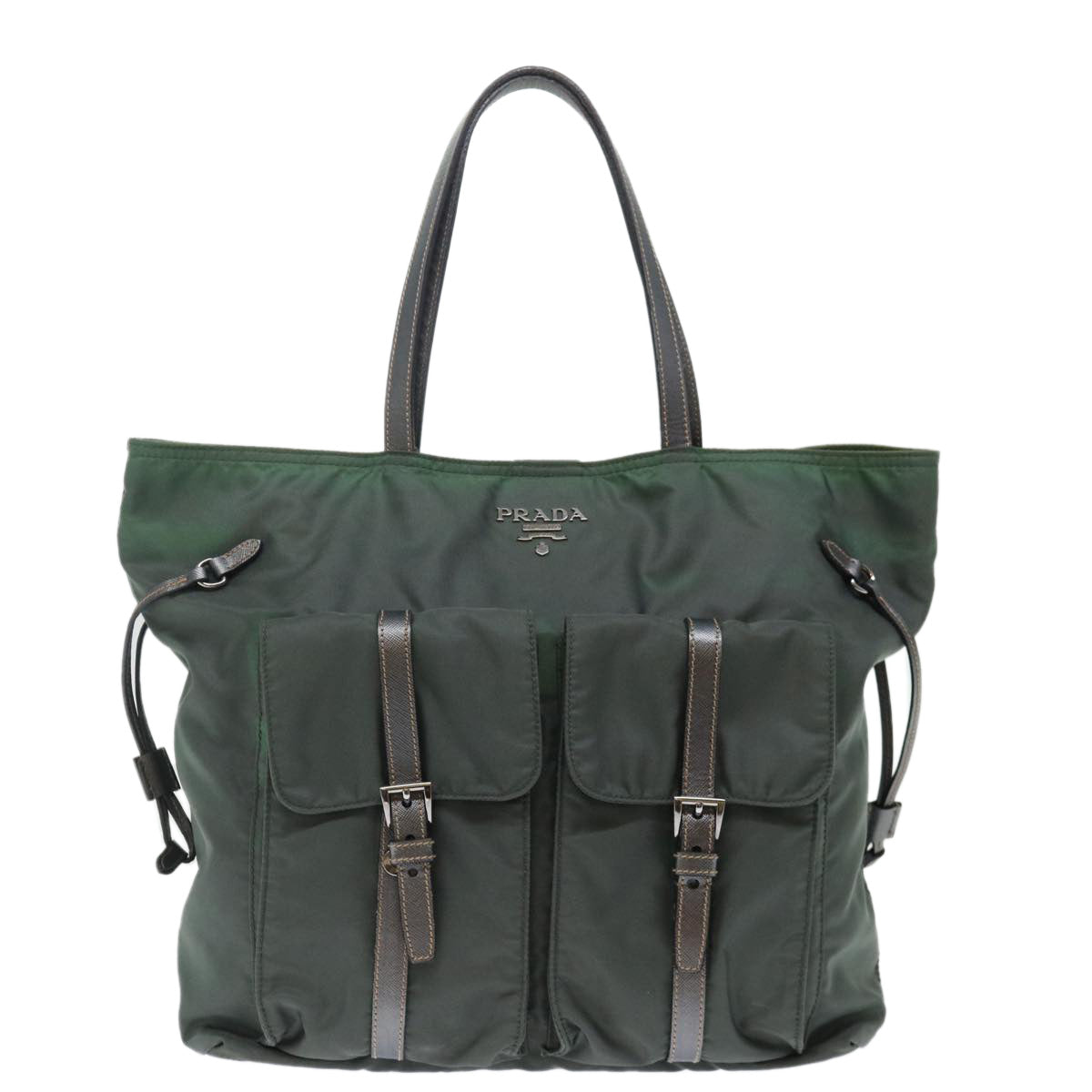 Luxury PradaTote Bag Nylon Khaki ac2934