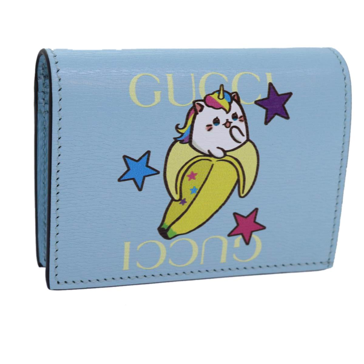 Luxury Gucci Trending 2025 Bananya Wallet Leather Blue 701009  ac2961A