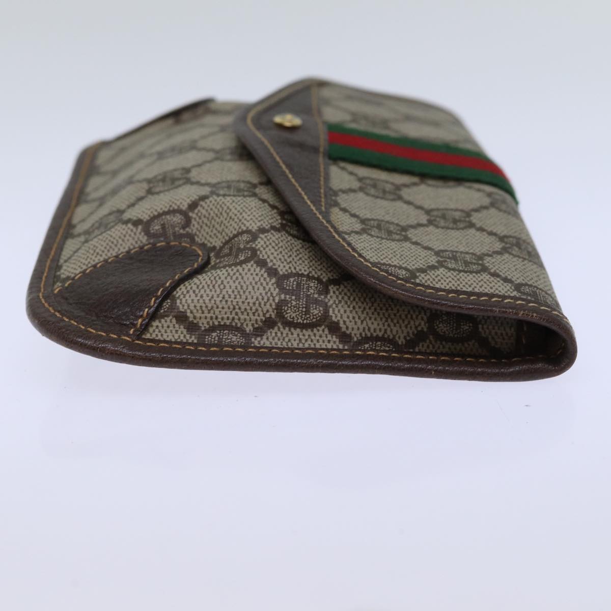 Luxury Gucci Trending 2025 GG Supreme Web Sherry Line Pouch PVC Beige Red 014 89 5205  ac2968
