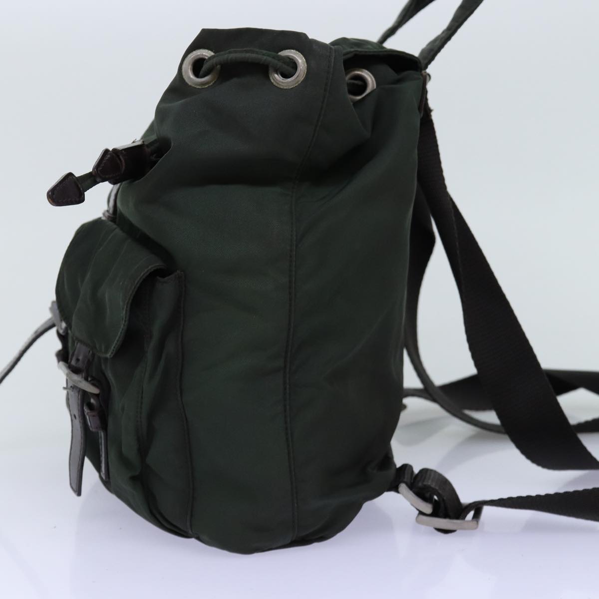 Luxury PradaBackpack Nylon Khaki ac2971