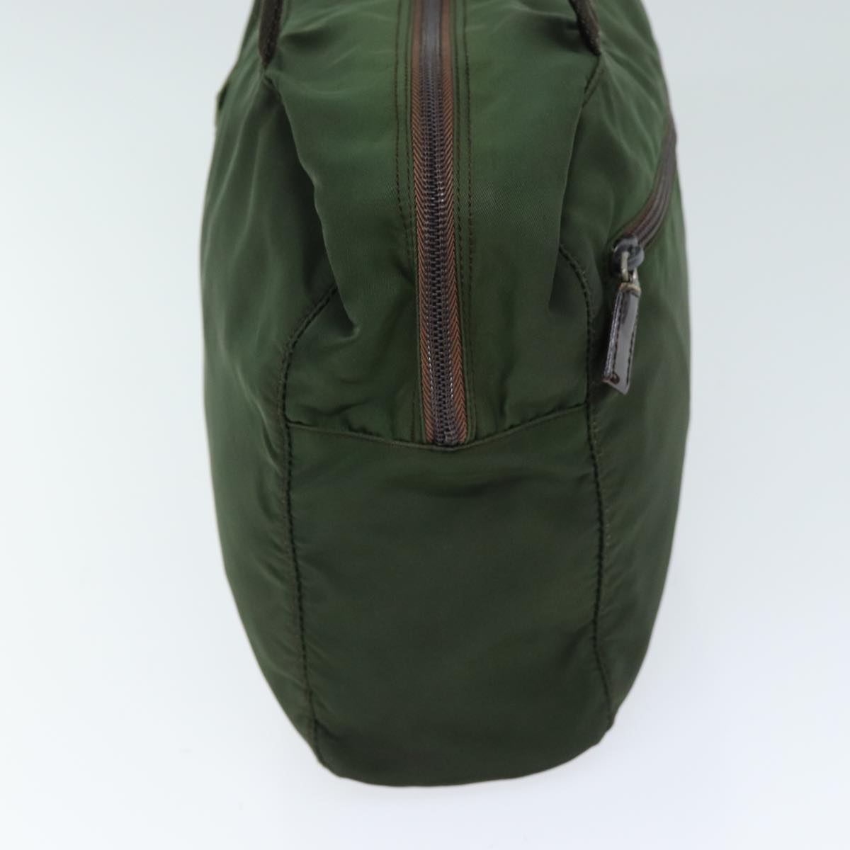 Luxury PradaHand Bag Nylon Khaki ac2986