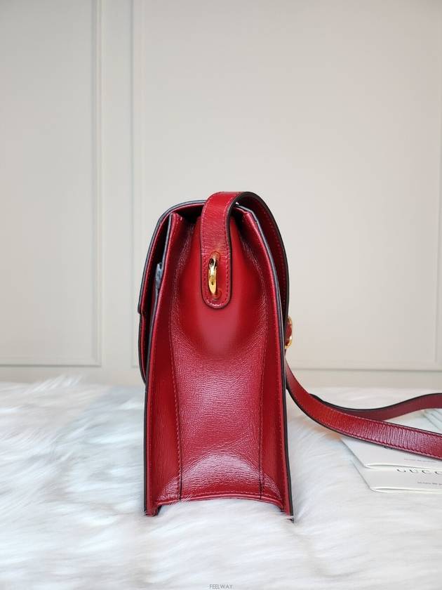Luxury Gucci Trending 2025 Daol Beomeo Branch Shoulder Bag Red 589471 Condition A