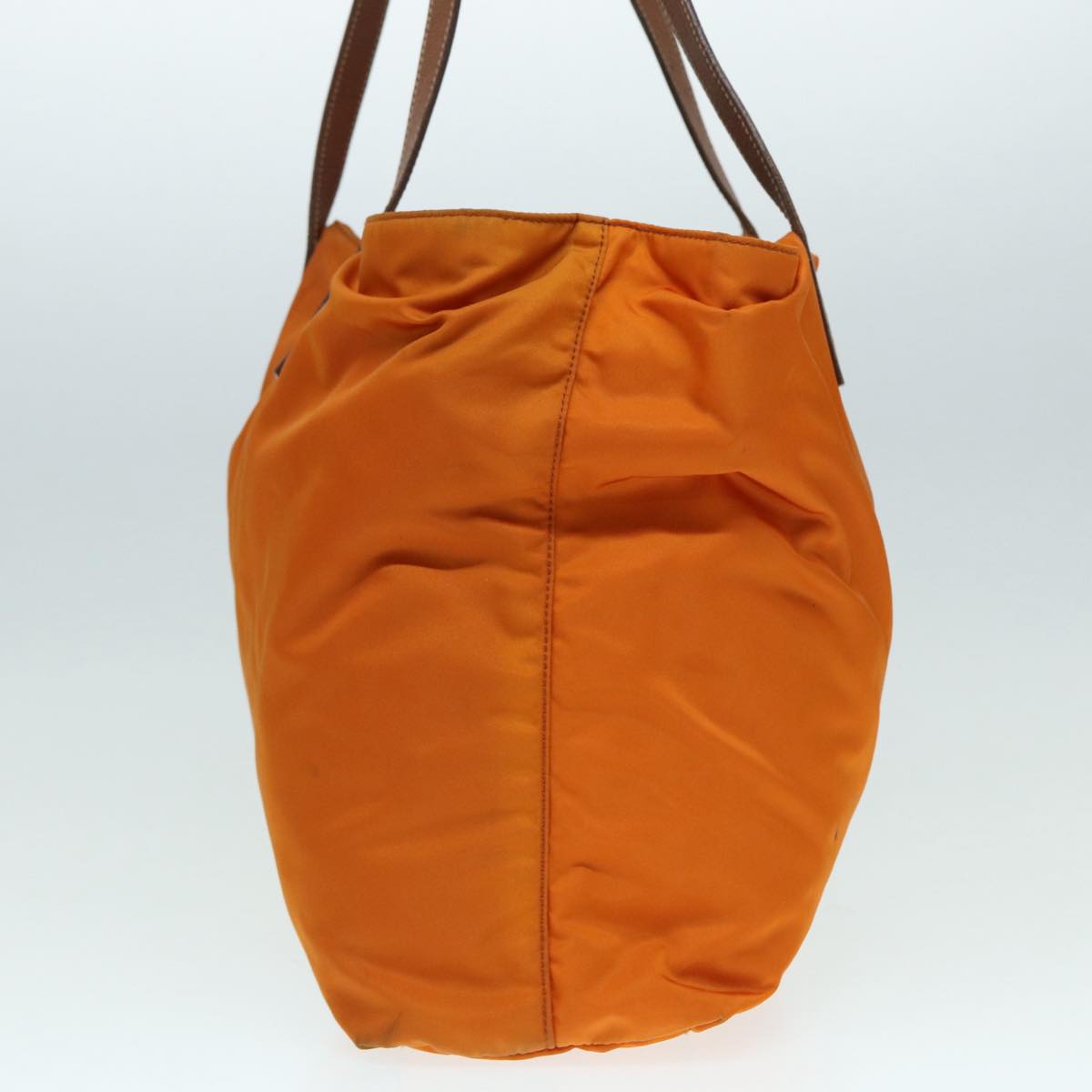 Luxury Prada Tote Bag Nylon Orange Silver  ac3237