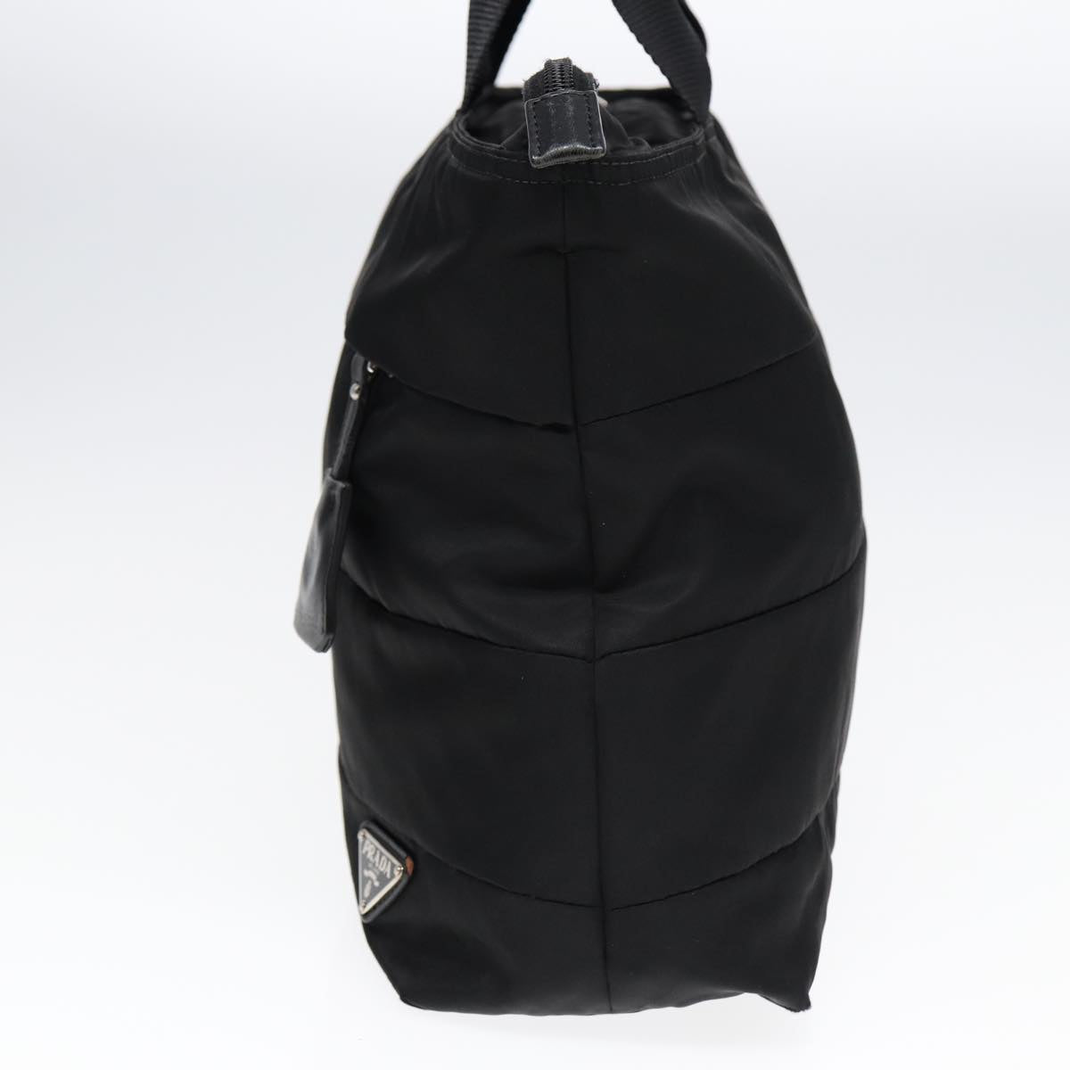 Luxury Prada Tote Bag Nylon 2way Black Silver  ac3238