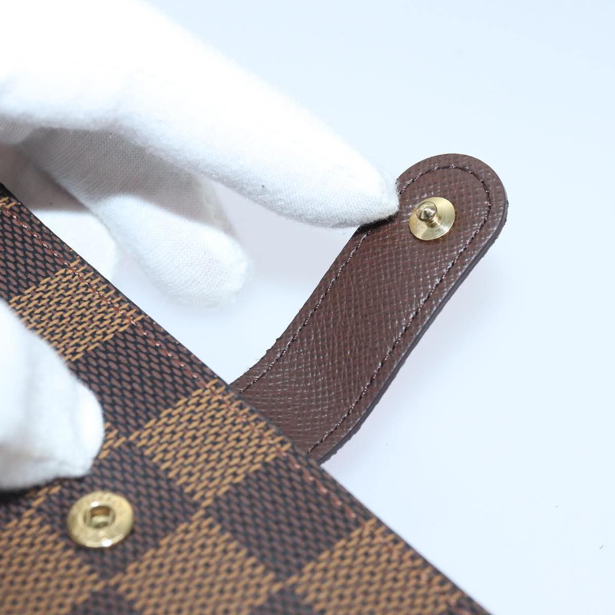 LOUIS VUITTON Damier Ebene Porte Monnaie Billets Viennois N61664 LV ac3246