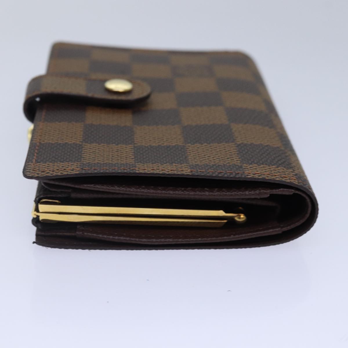 LOUIS VUITTON Damier Ebene Porte Monnaie Billets Viennois N61664 LV ac3246