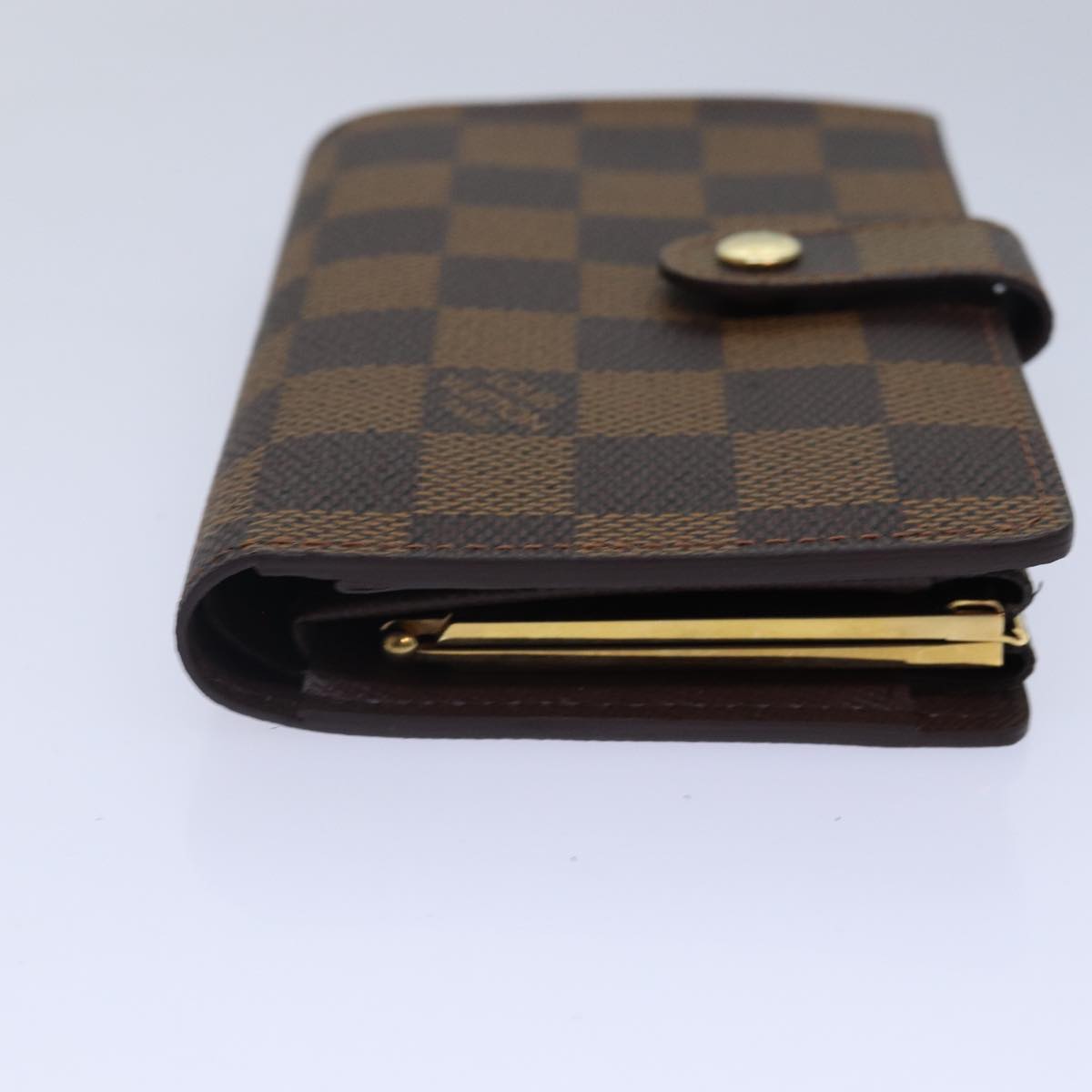 LOUIS VUITTON Damier Ebene Porte Monnaie Billets Viennois N61664 LV ac3246