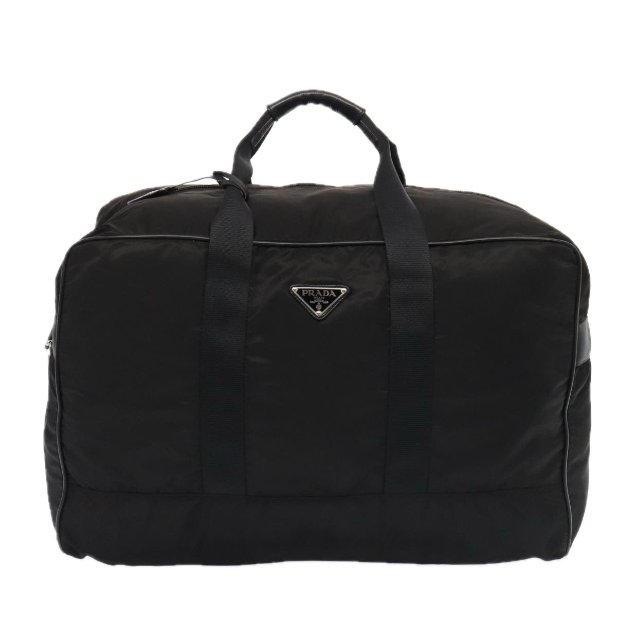 Luxury Prada Boston Bag Nylon Black  ac3266