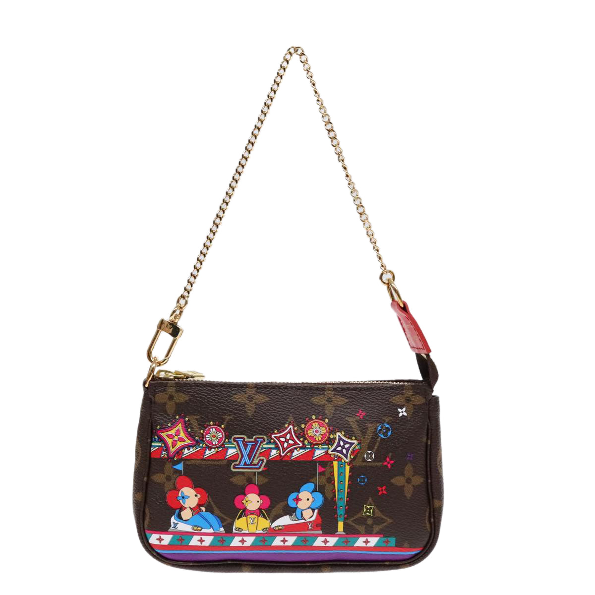 LOUIS VUITTON Monogram Vivienne Mini Pochette Accessoires M69976 LV ac3272
