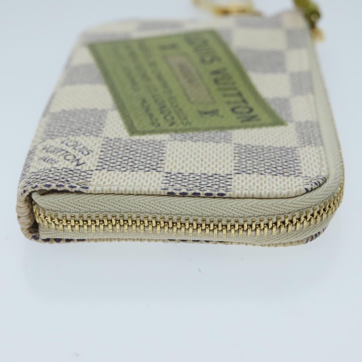 LOUIS VUITTON Damier Azur Pochette Cles Compli Coin Purse N63805 LV ac3284