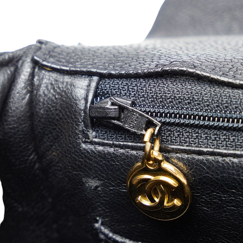 Chanel Mademoiselle Coco Handbag Black Caviar S  Chanel