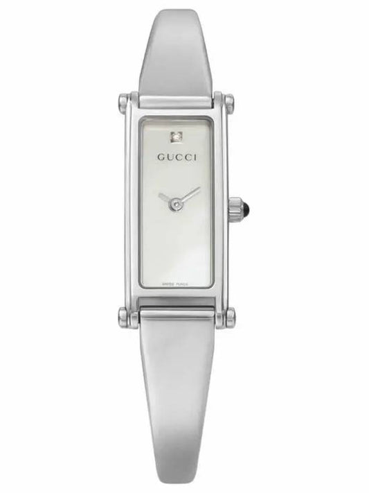 Luxury Gucci Trending 2025 Women's Quartz Square Diamond Metal Watch Silver