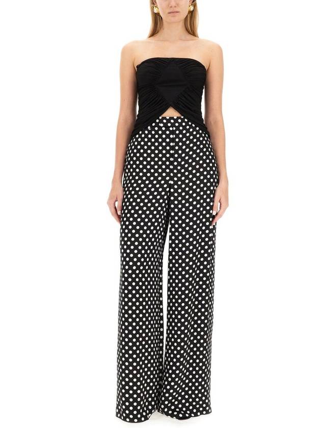 Luxury Saint Laurent Satin Dot Trousers 744389Y6G761095 B0270441252