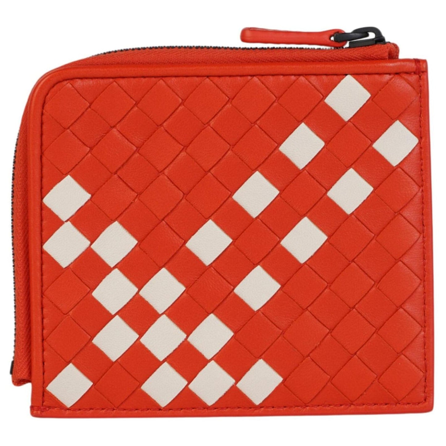 Luxury Bottega Veneta Intrecciato Leather Zip-Around Slim Wallet