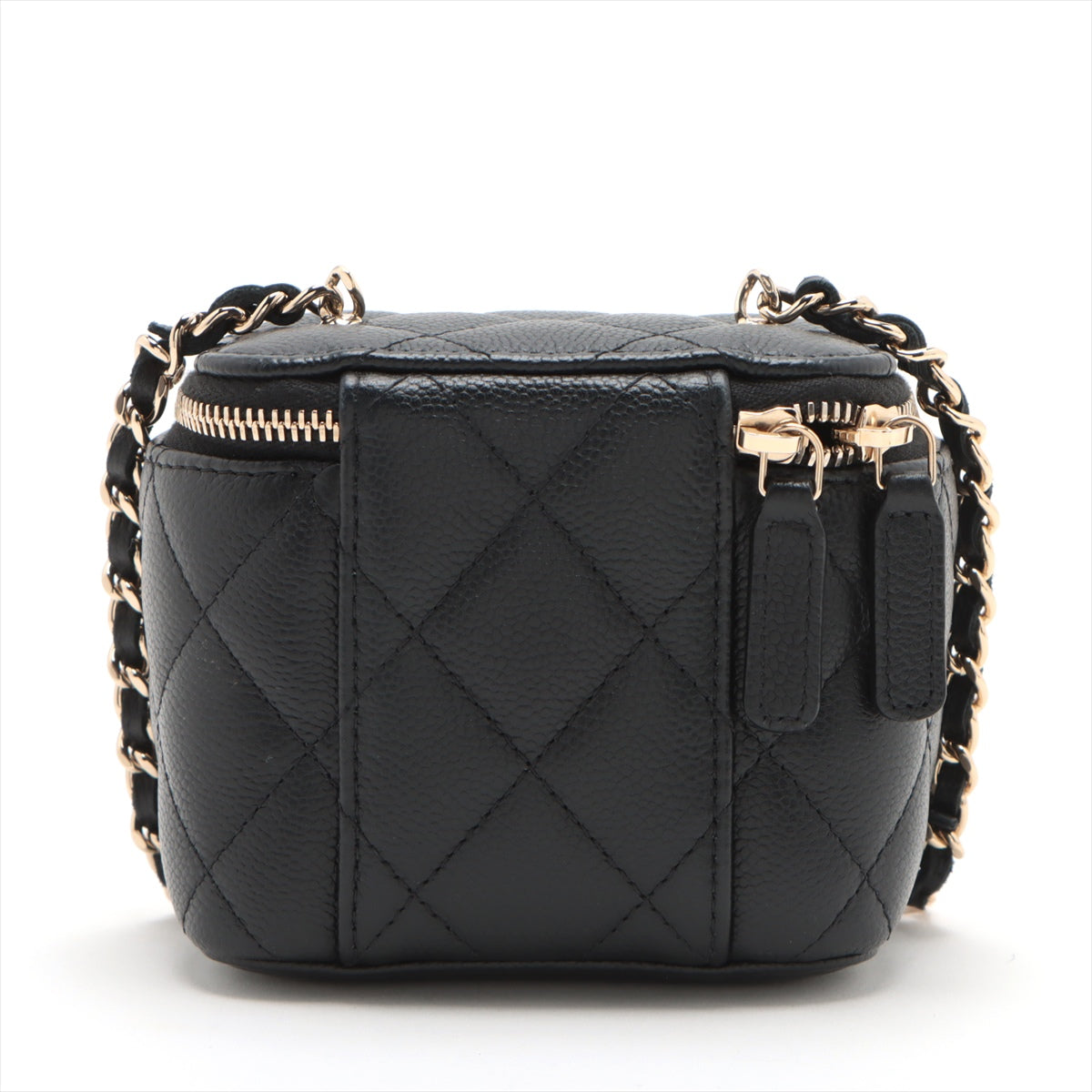Chanel Matrasse Caviar S Chain Shoulder Bag Vanity Black G  31st