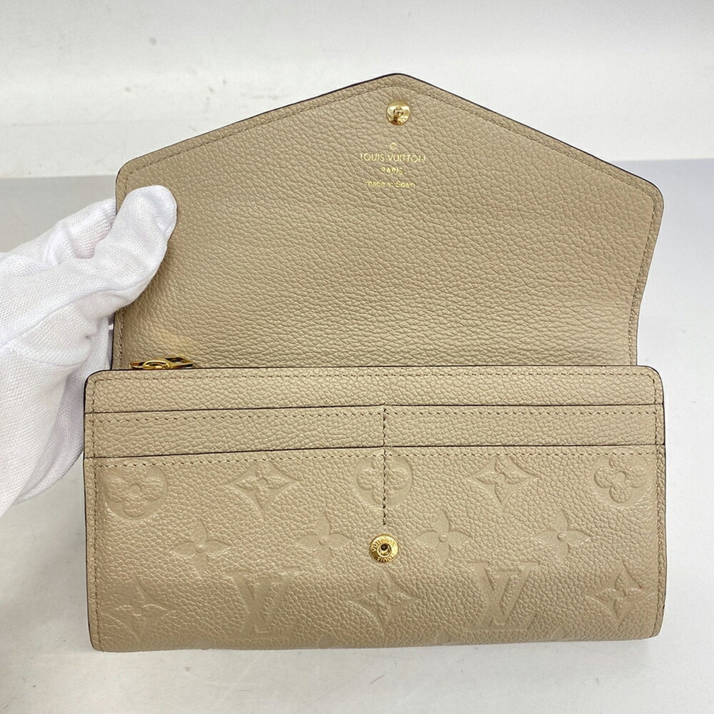 Louis Vuitton Portefeuille Sarah  Canvas Wallet  ()
