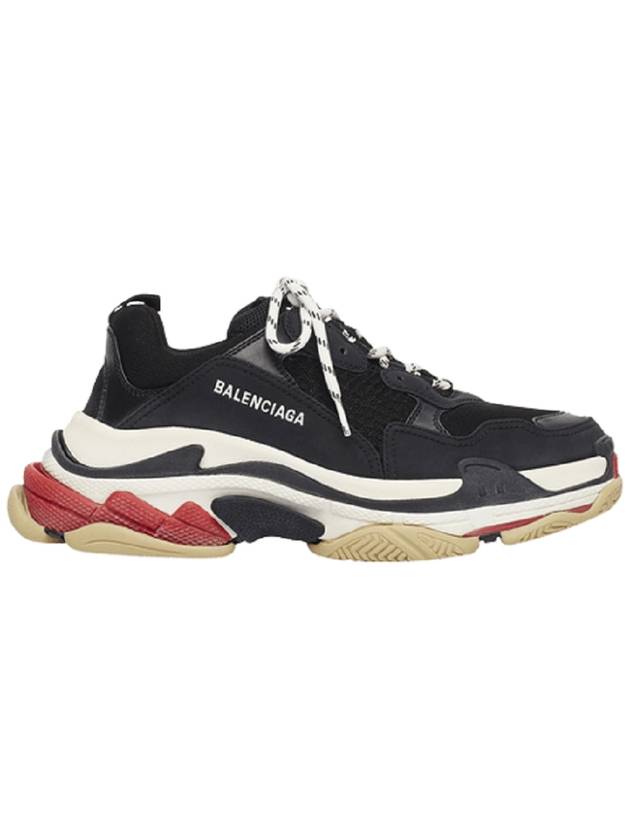 Luxury Balenciaga Triple S Low Top Sneakers Black