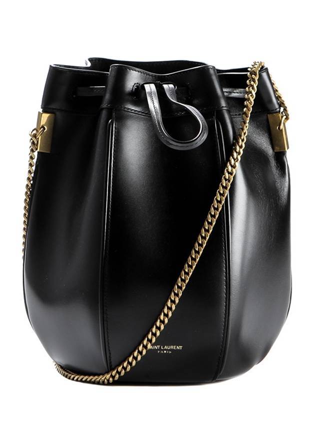 Luxury Saint Laurent Talitha Small Bucket Bag Black