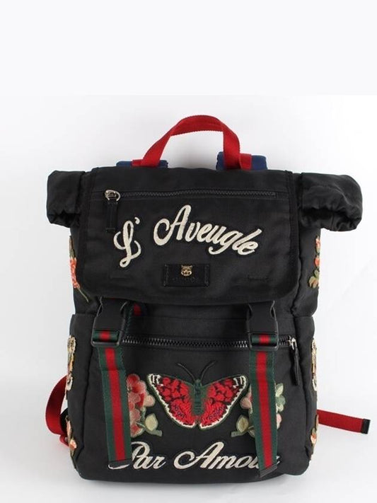 Luxury Gucci Trending 2025 Embroidered technical backpack OS