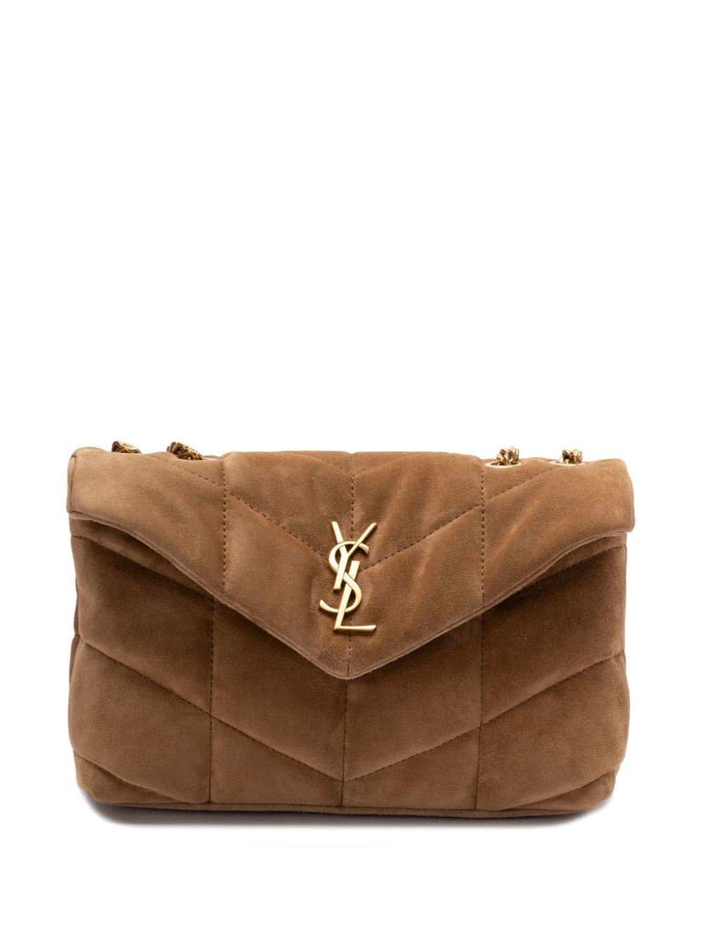 Luxury Saint Laurent Women's Toy Puffer Bag in Goldenleaf | 7593371U807