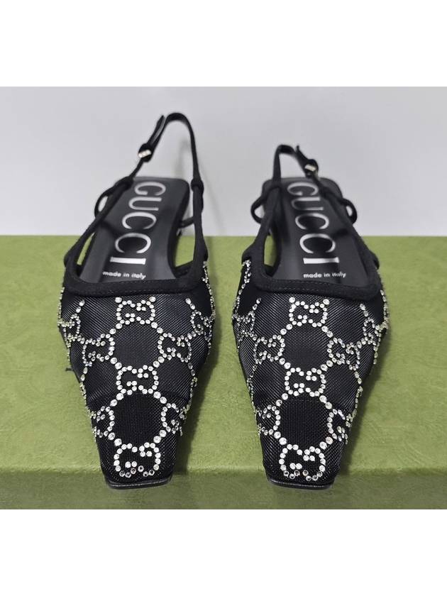 Luxury Gucci Trending 2025 GG crystal slingback 230