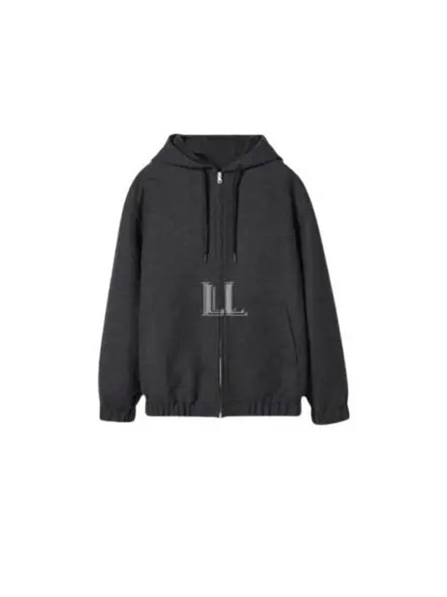 Luxury Gucci Trending 2025 Script Jacquard Wool Zip-Up Hoodie Grey