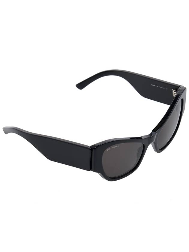 Luxury Balenciaga Eyewear Logo Cat Eye Sunglasses Black