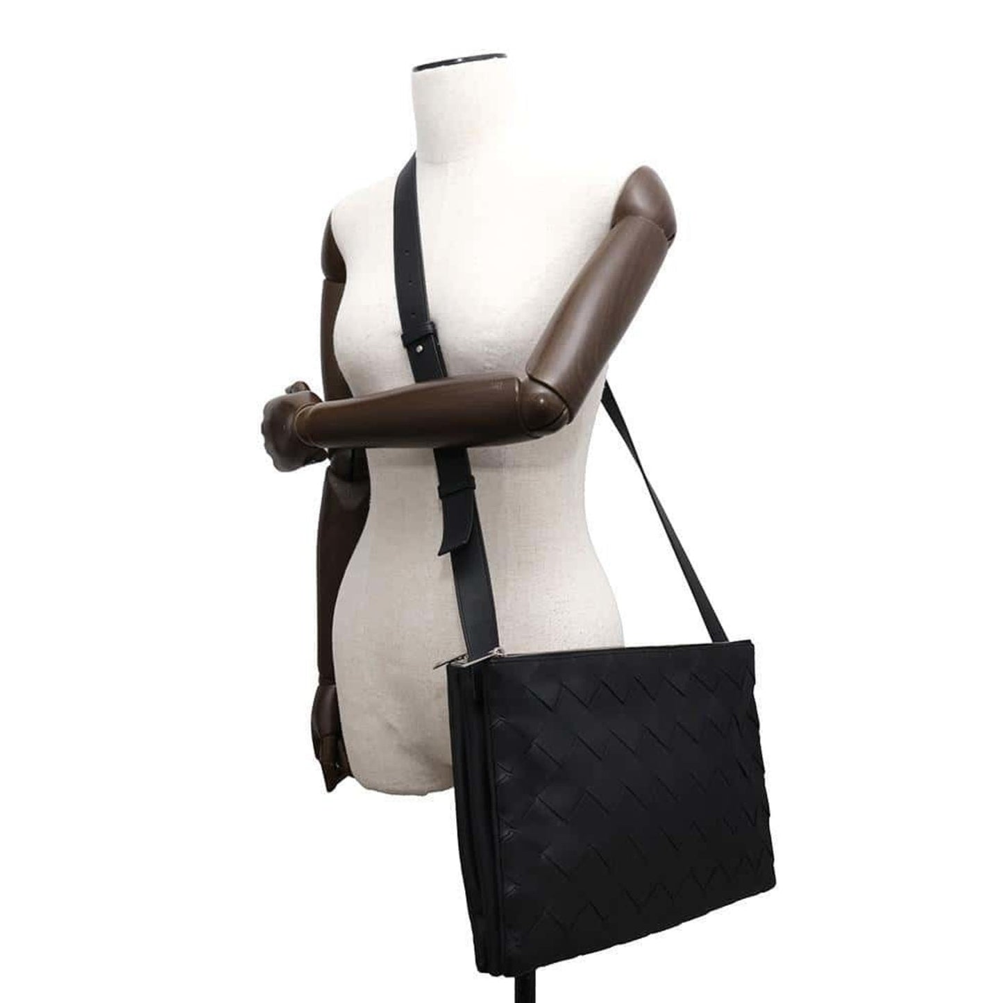 Luxury Bottega Veneta  Leather Messenger Bag Shoulder Bag ()