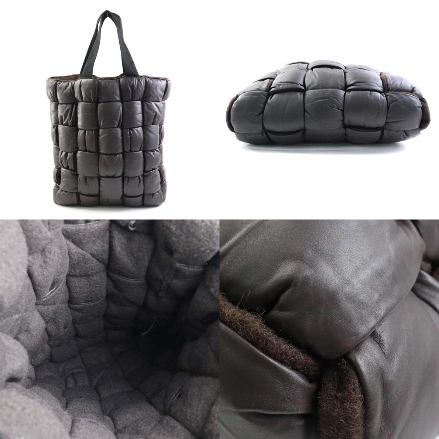Luxury Bottega Veneta  Leather Wool Handbag ()