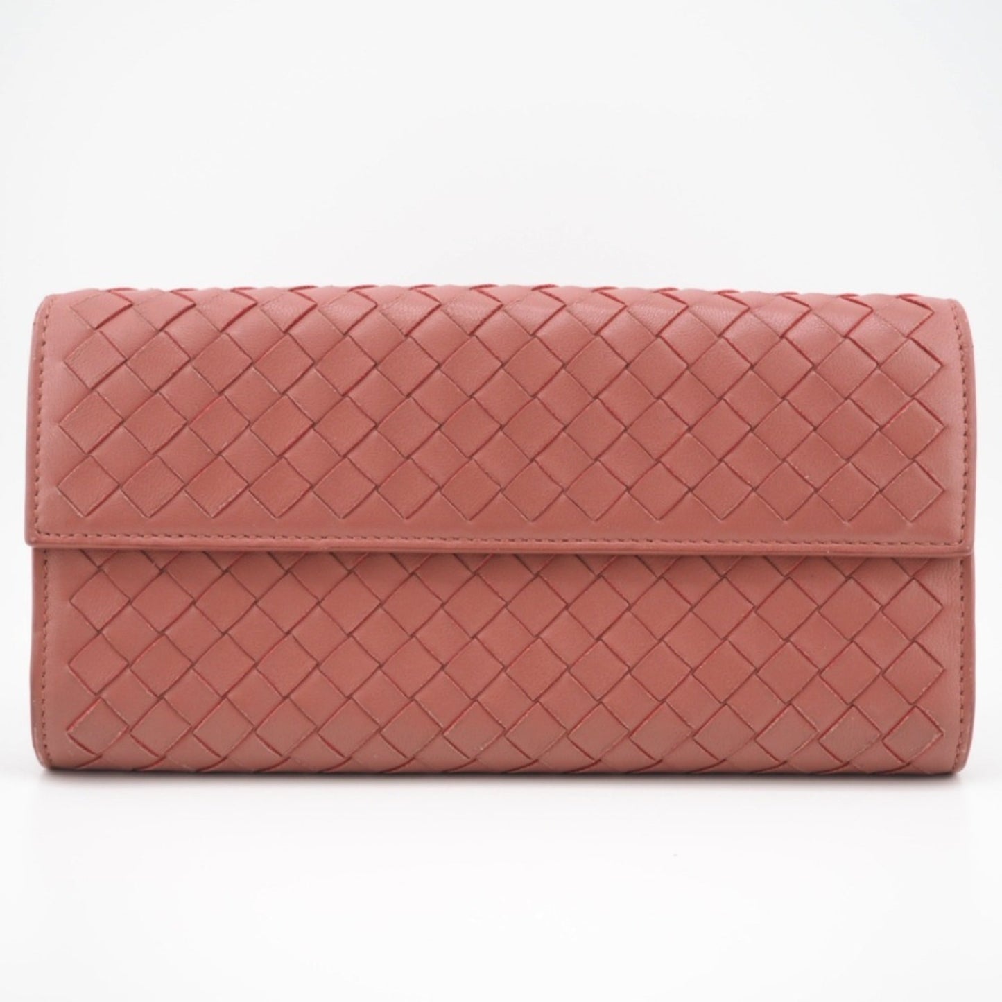 Luxury Bottega Veneta  Leather Long Wallet (Tri-Fold) ()